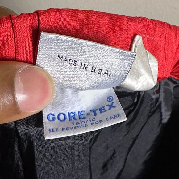 Sierra West Goretex Straight Fit Pant Women M Snow Ski VTG 90s Boarding Red Slim - Picture 4 of 16